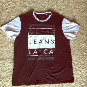 Gold and White Guess Shirt